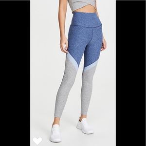 Tri Panel High Waisted Midi Leggings